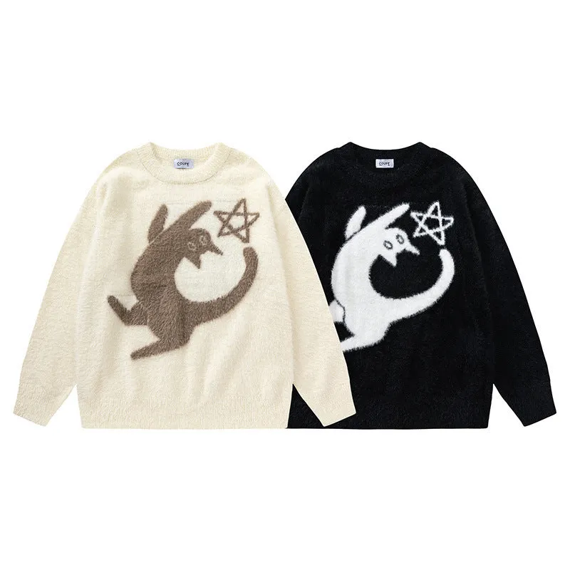 Penguin Sweater Starry Knit