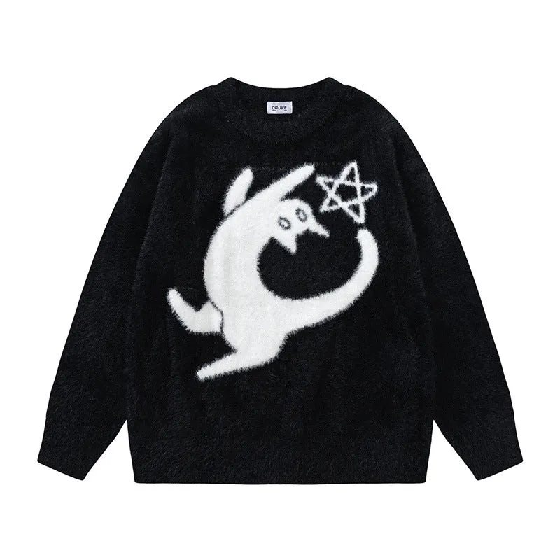 Penguin Sweater Starry Knit