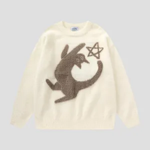 Penguin Sweater Starry Knit