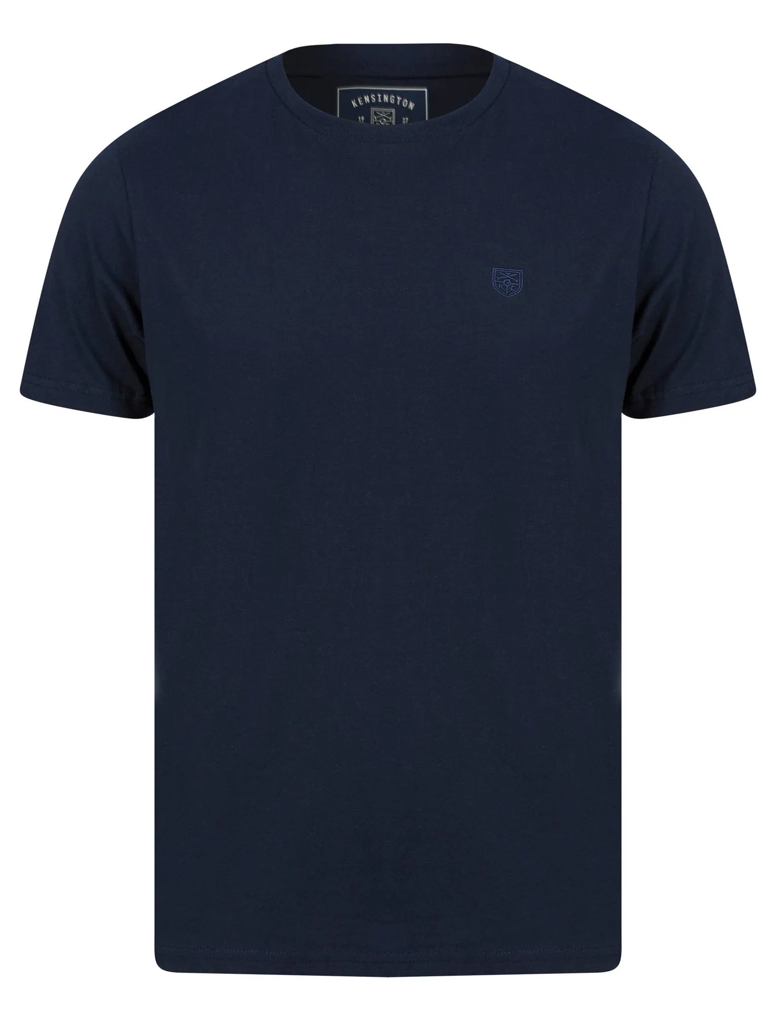 Pitch Crew Neck Cotton T-Shirt in True Navy - Kensington Eastside