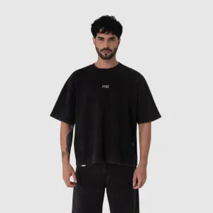 Pure Black Heraldic Portrait T-Shirt