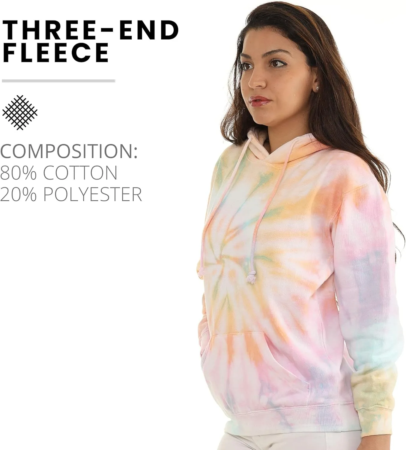 Pure Essence Tie Dye Sweatpants, Long Sleeve T-Shirts, Hoodies, and Crew Neck Sweatshirts (Sizes S, M, L, XL).