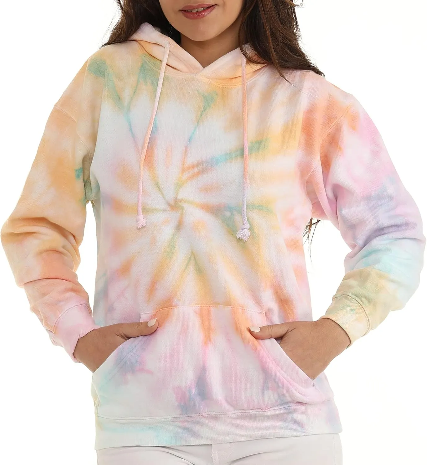 Pure Essence Tie Dye Sweatpants, Long Sleeve T-Shirts, Hoodies, and Crew Neck Sweatshirts (Sizes S, M, L, XL).