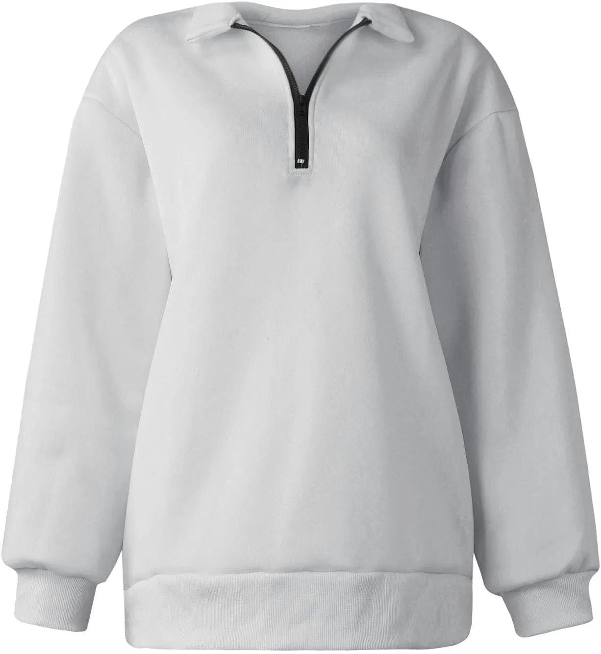 Quarter Zip Pullover Women Oversized Scuba Dupes Sweatshirt Fall Fashion 2023 Half Zip Hoodies Pullover Y2K Teen Girl Clothes