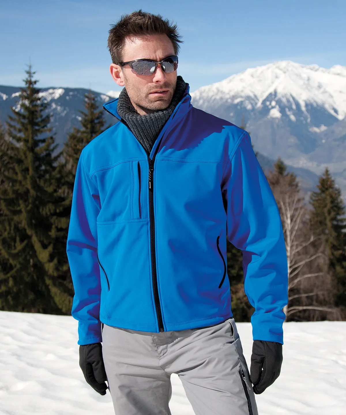 Red - Classic softshell jacket