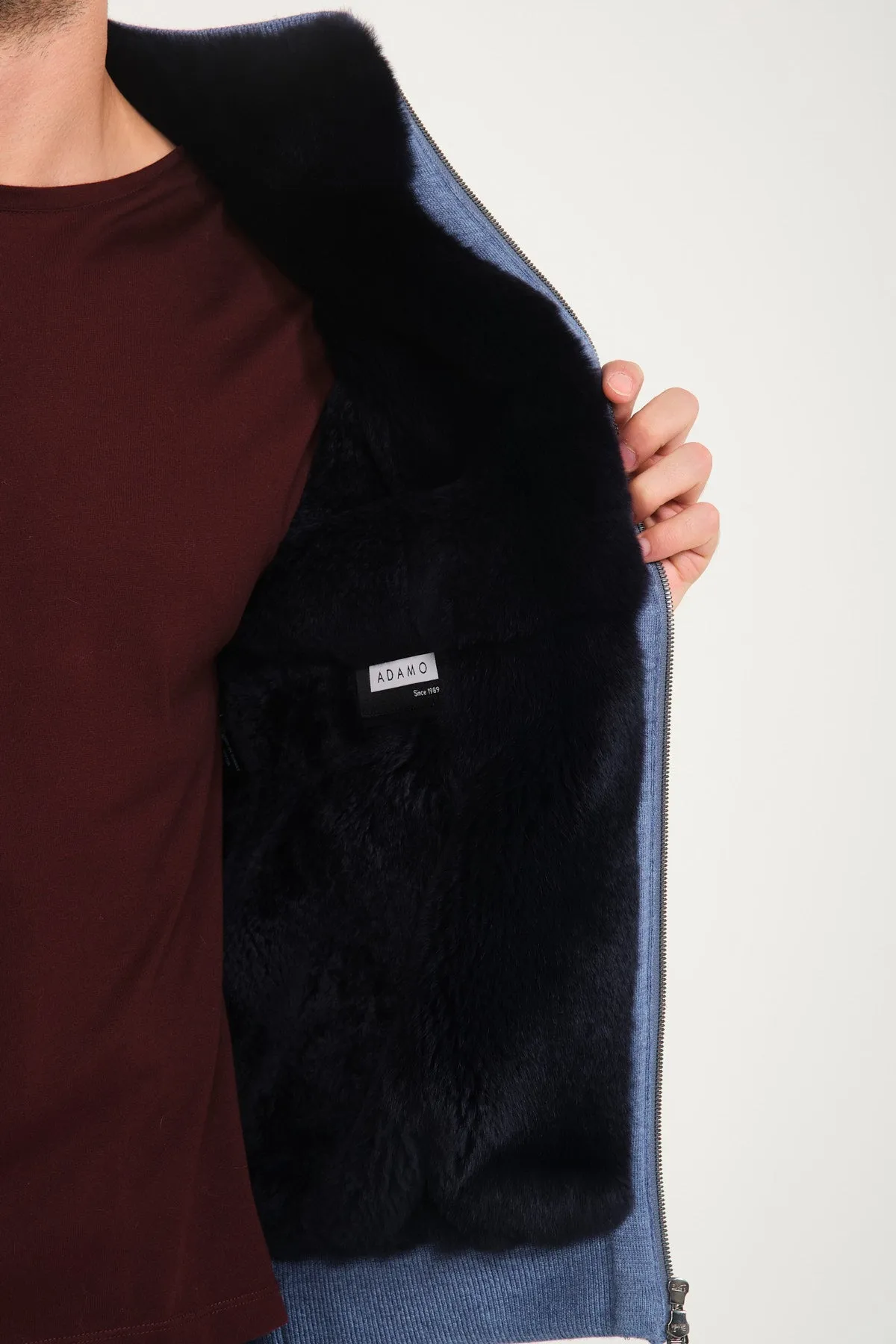 Rex Fur Lined Knit Cardigan