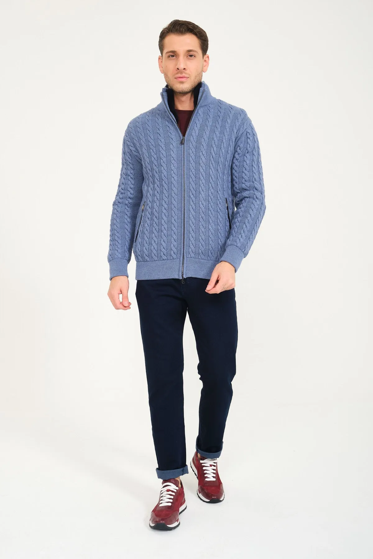 Rex Fur Lined Knit Cardigan
