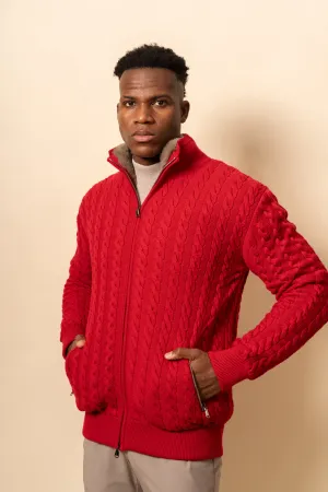 Rex Fur Lined Knit Cardigan
