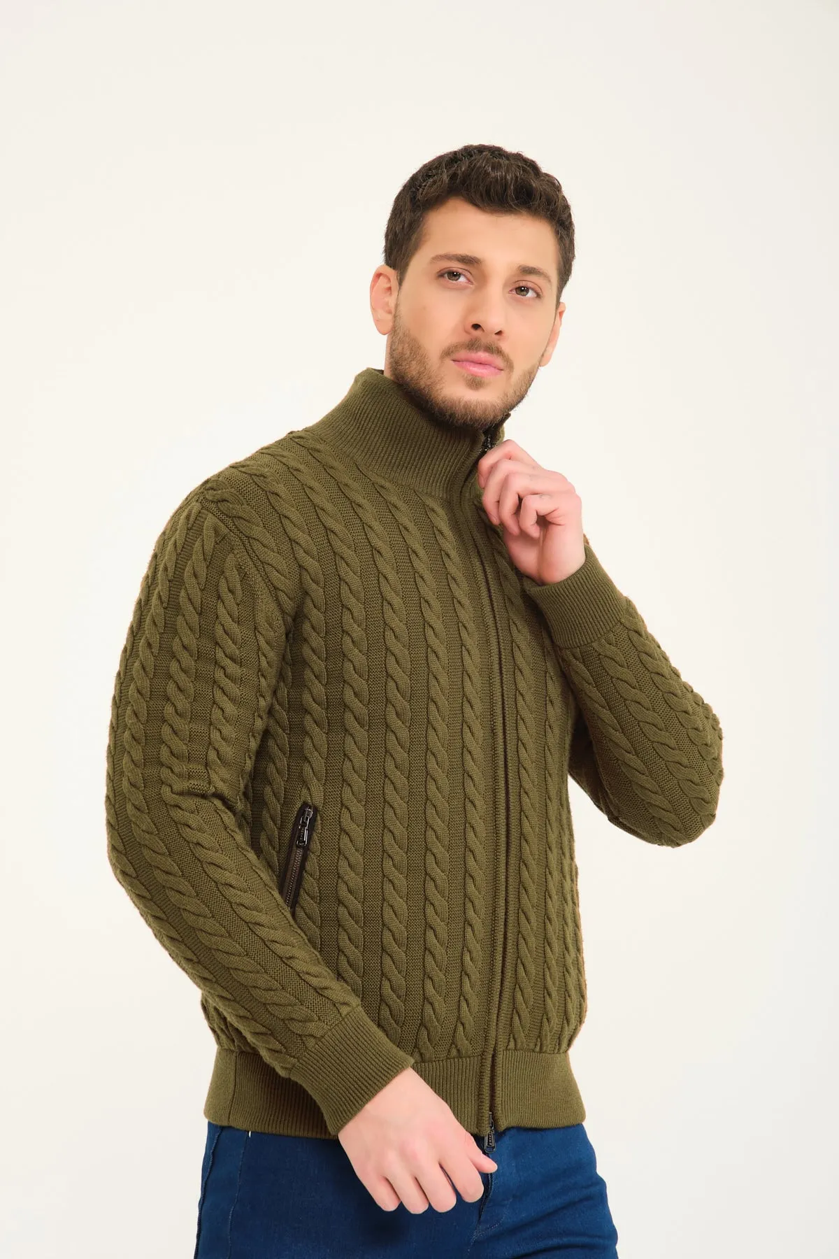 Rex Fur Lined Knit Cardigan