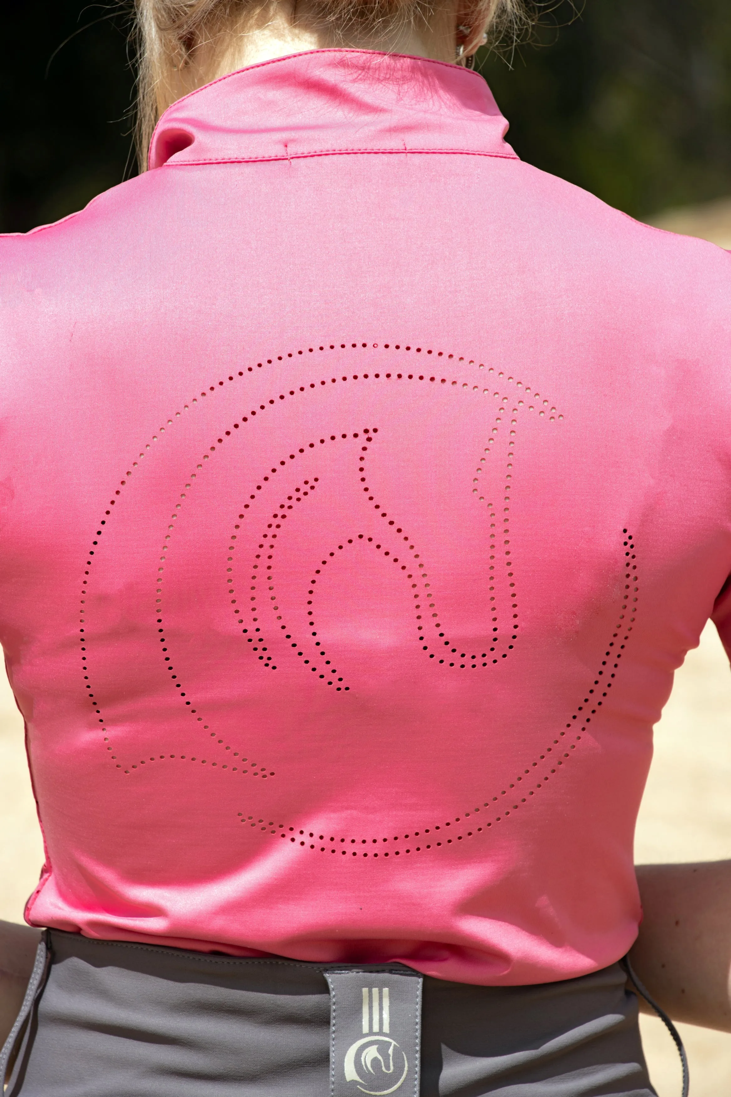 Roni Pinhole Sports Top - Pink