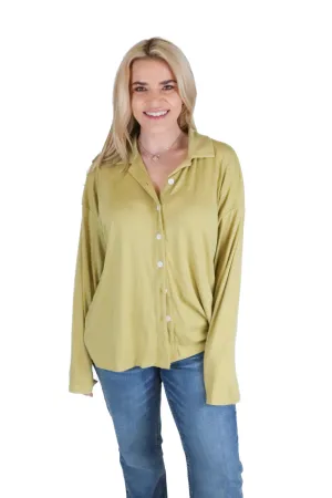 Sabo light green button down (S)