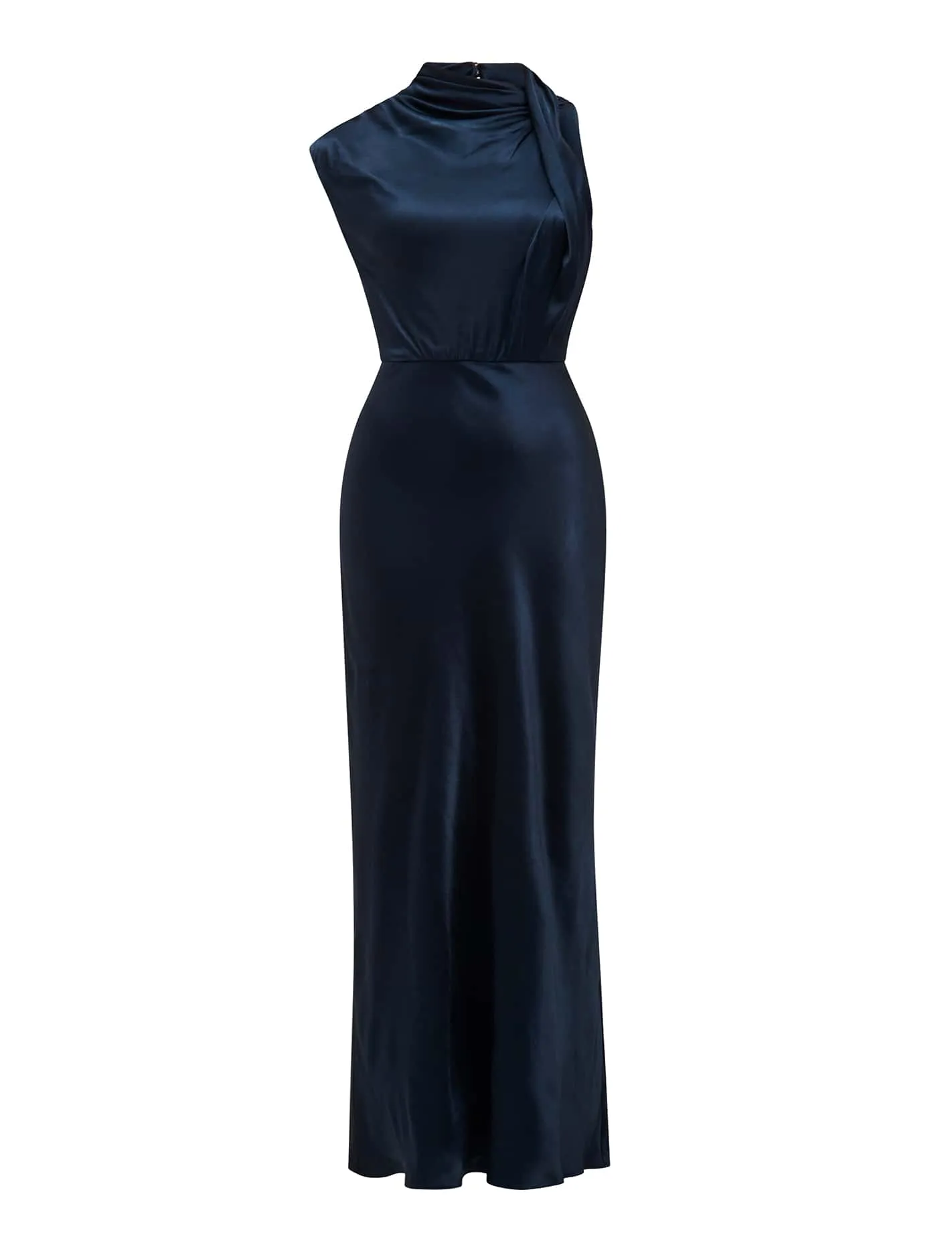 Sienna High Neck Satin Maxi Dress