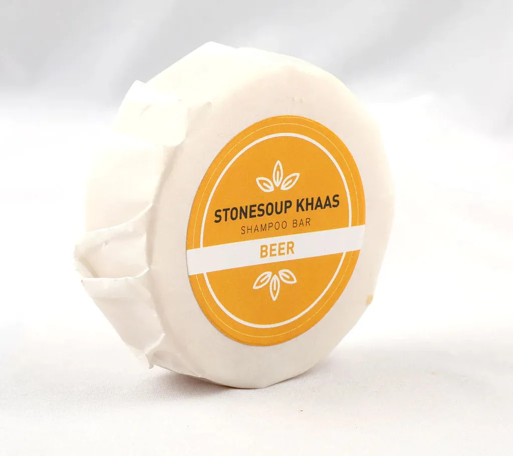 Stonesoup Khaas Shampoo Bar: Beer 100g