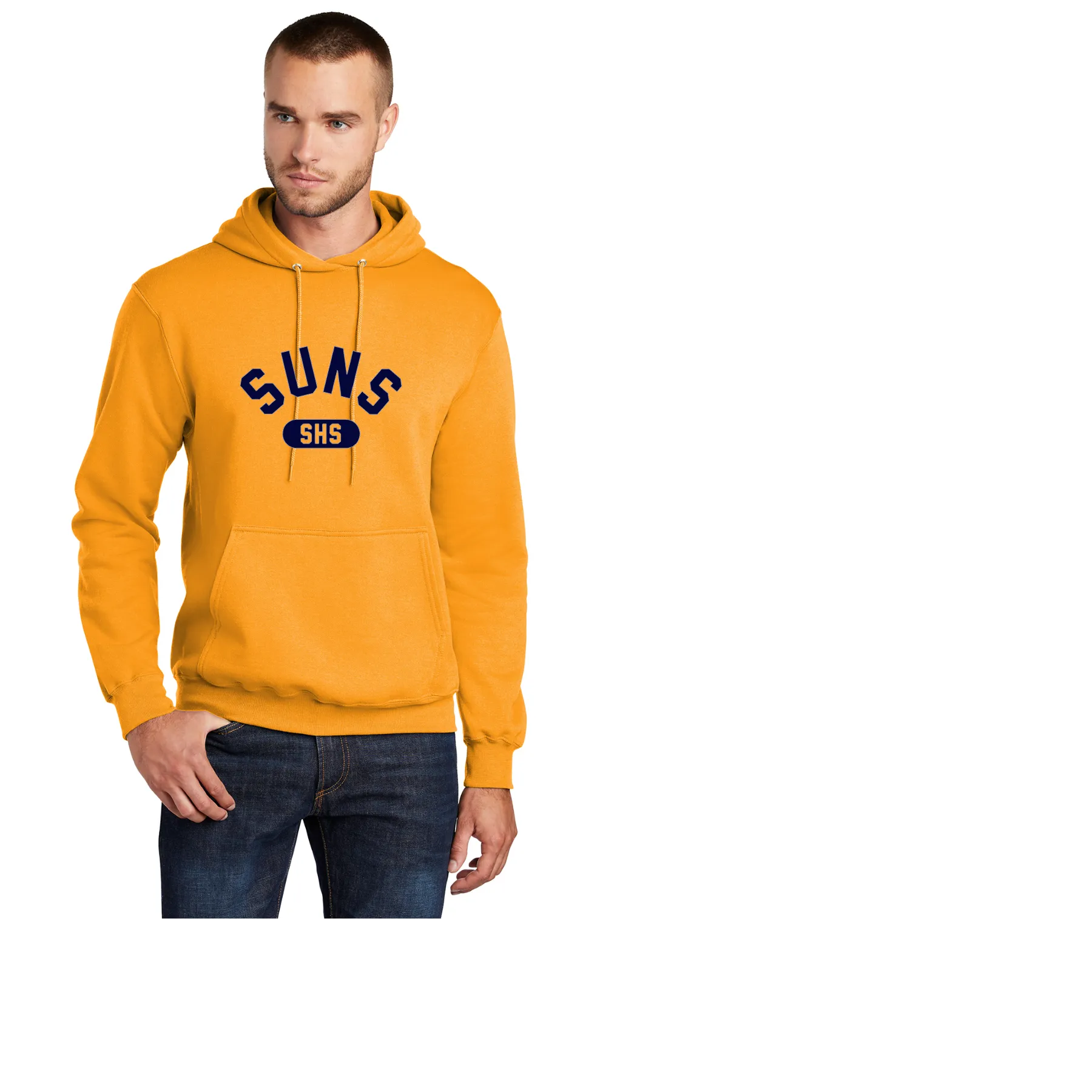 SUNS- SHS Navy letters Hoodie