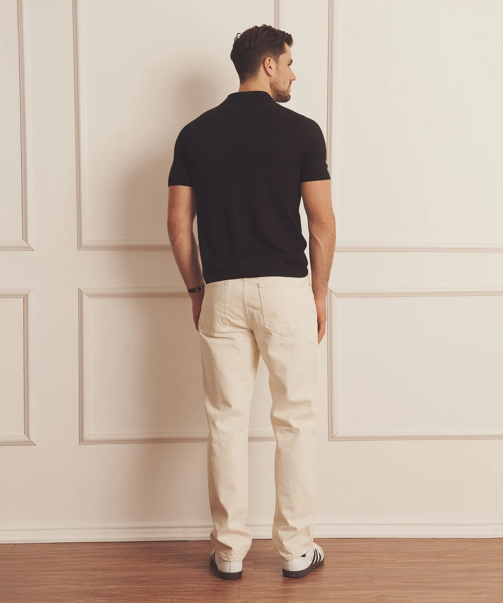 Super Fine Cashmere Short Sleeve Polo