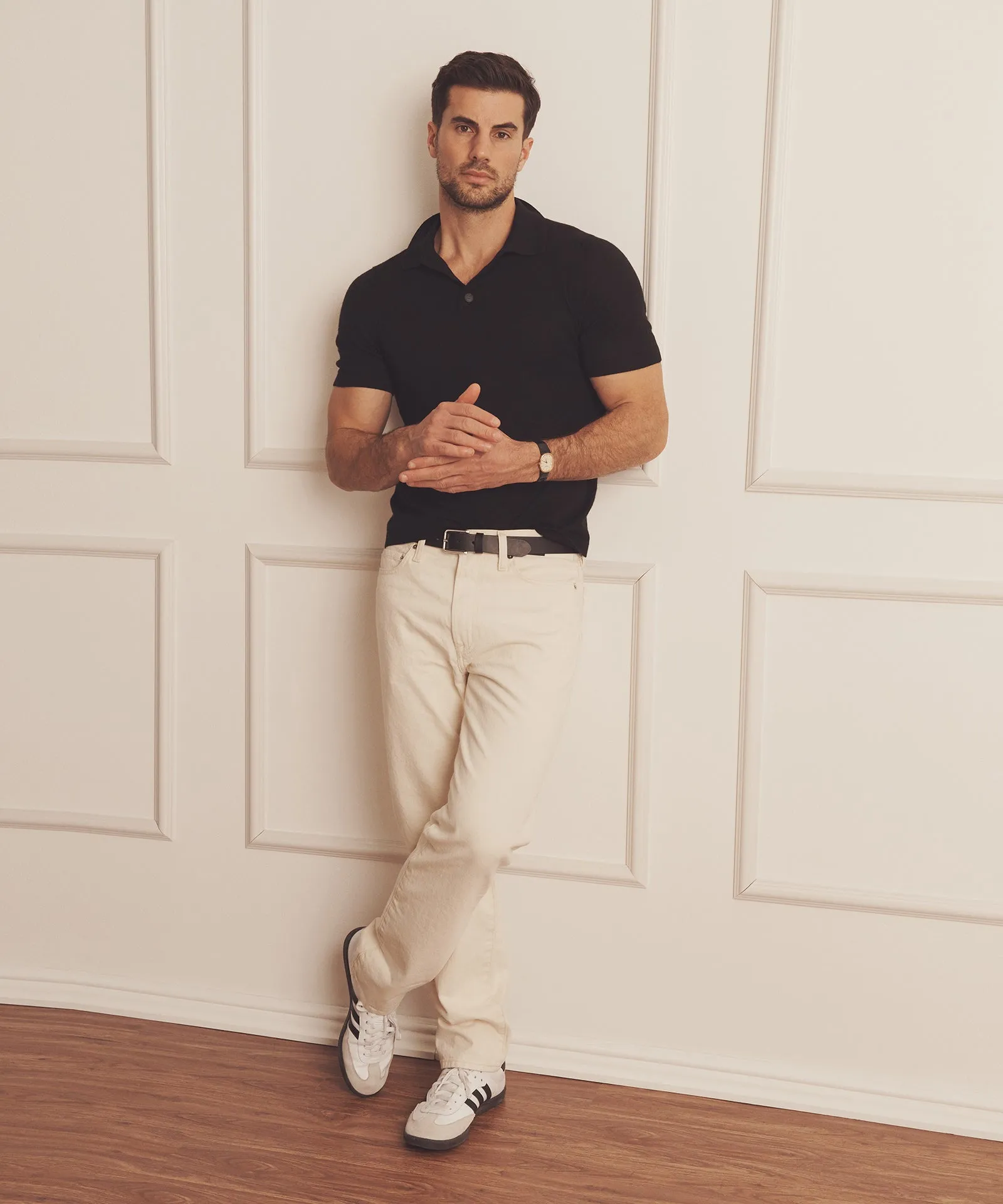 Super Fine Cashmere Short Sleeve Polo