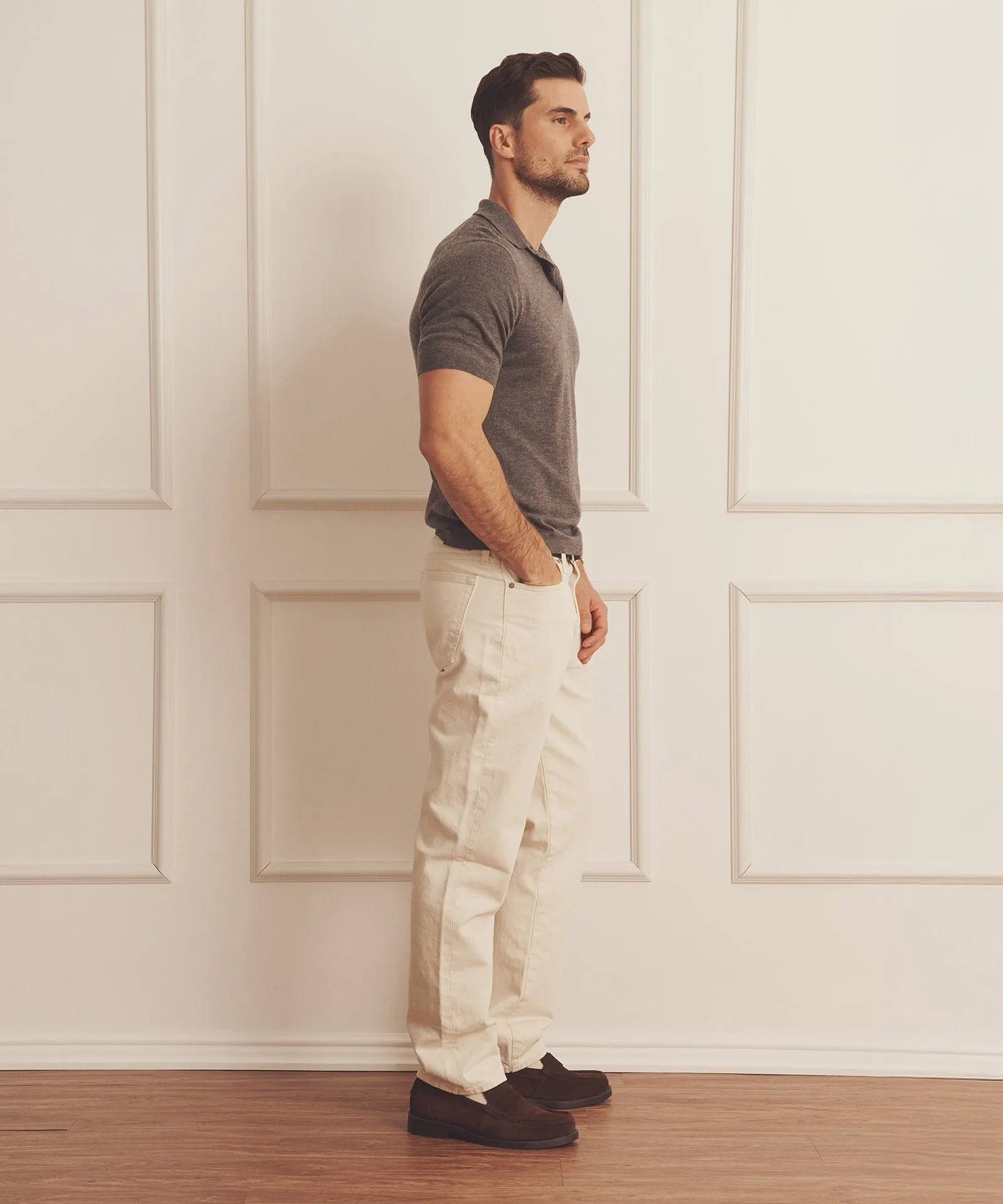 Super Fine Cashmere Short Sleeve Polo