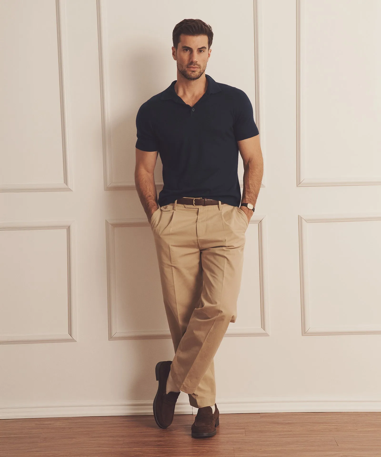 Super Fine Cashmere Short Sleeve Polo