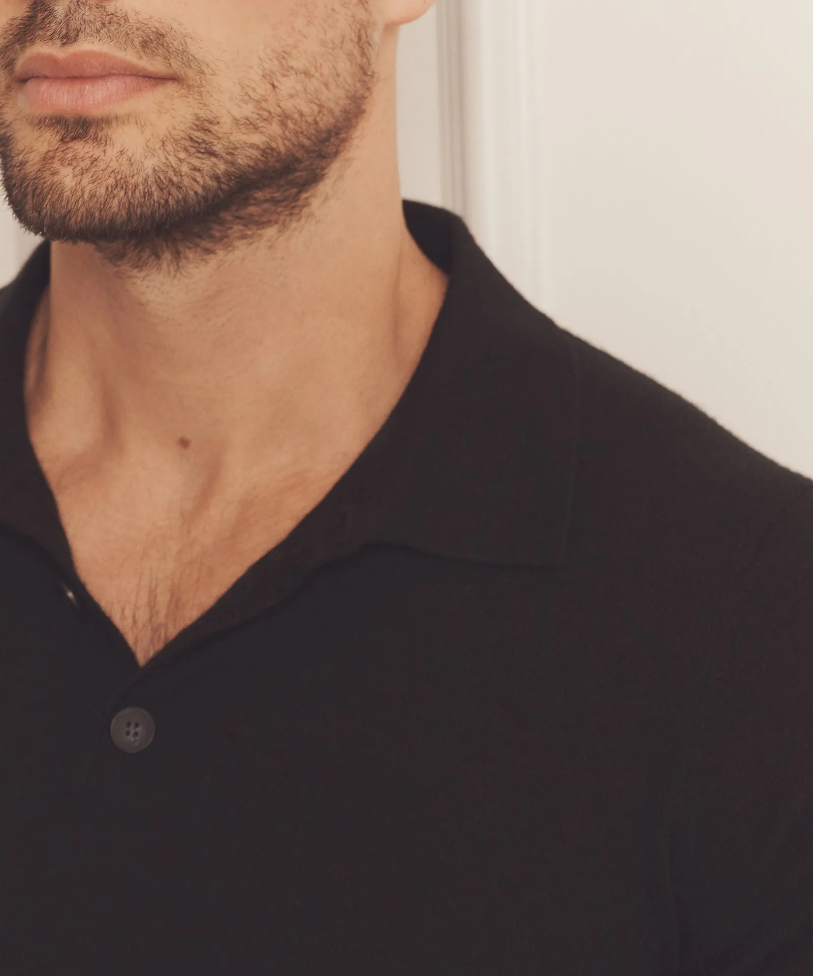 Super Fine Cashmere Short Sleeve Polo