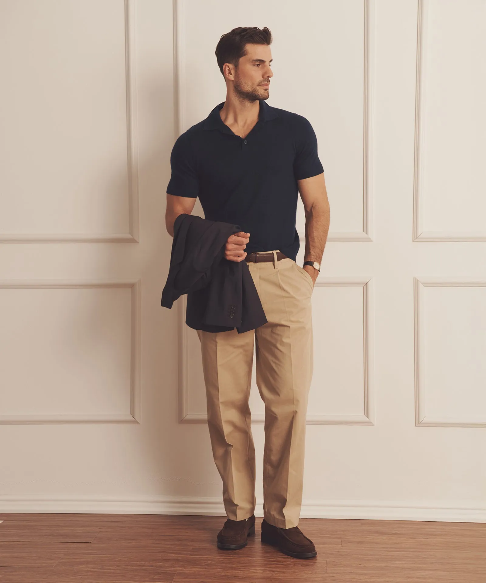 Super Fine Cashmere Short Sleeve Polo