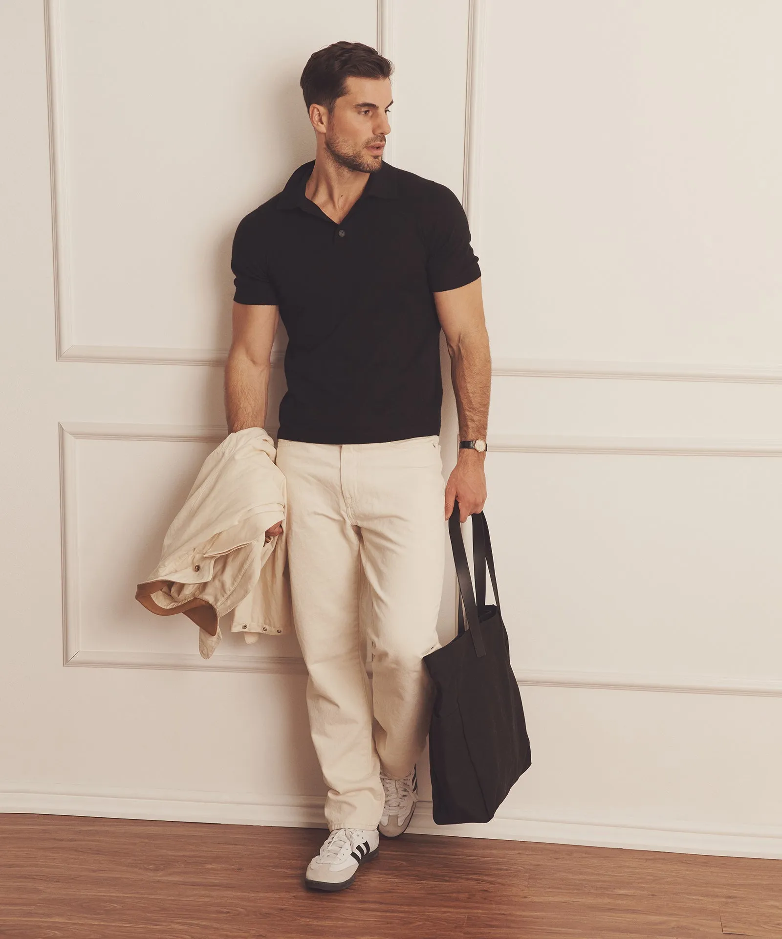 Super Fine Cashmere Short Sleeve Polo