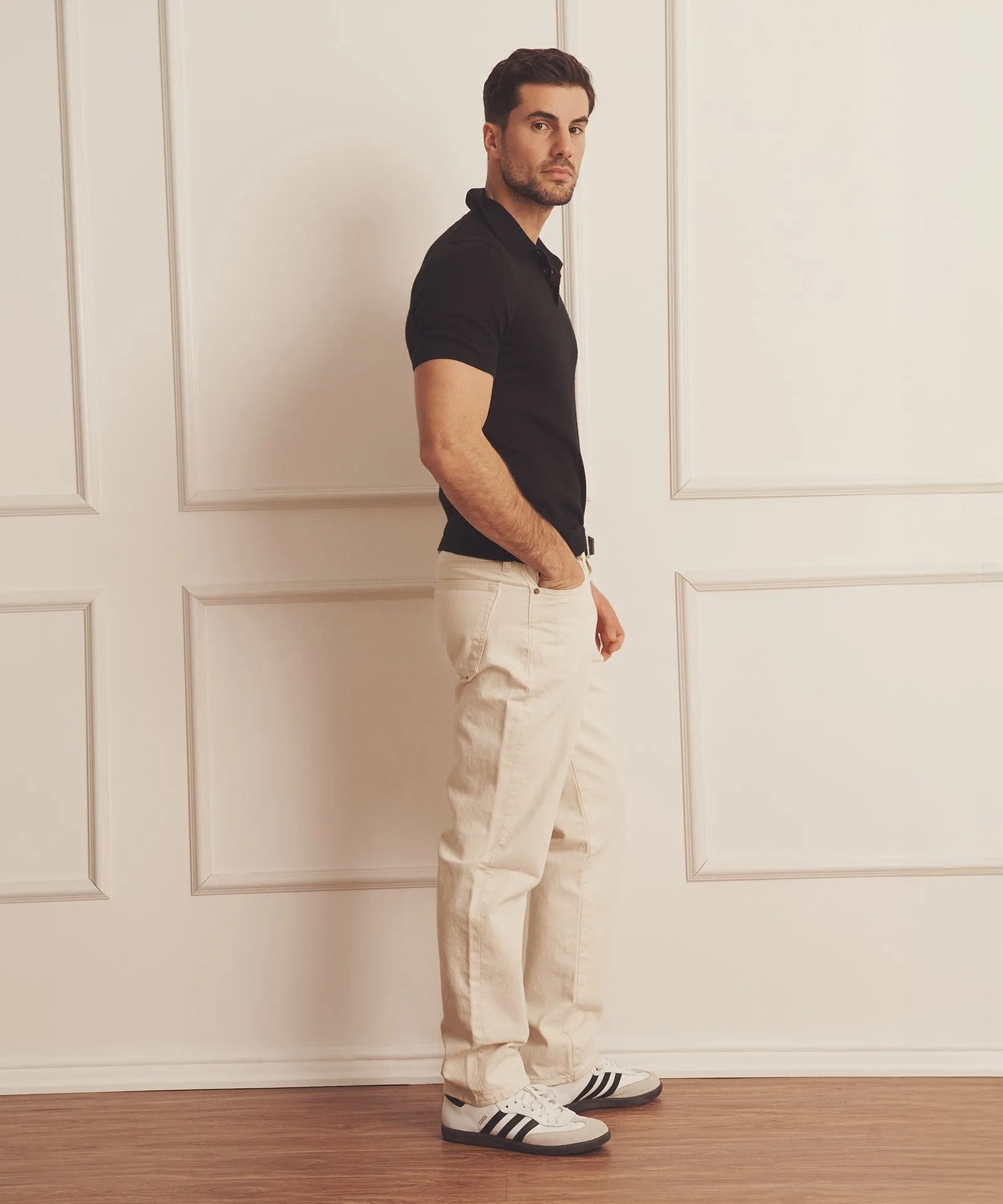 Super Fine Cashmere Short Sleeve Polo