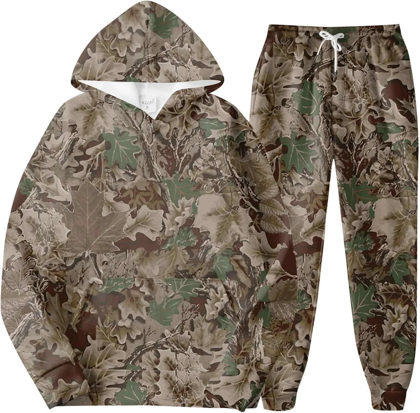 Sweat Suits for Womens Camo Hoodie 2 Piece Long Sleeve Camo Sweatshirt Wide Leg Sweatpants Track Suit Y2k Hoodies