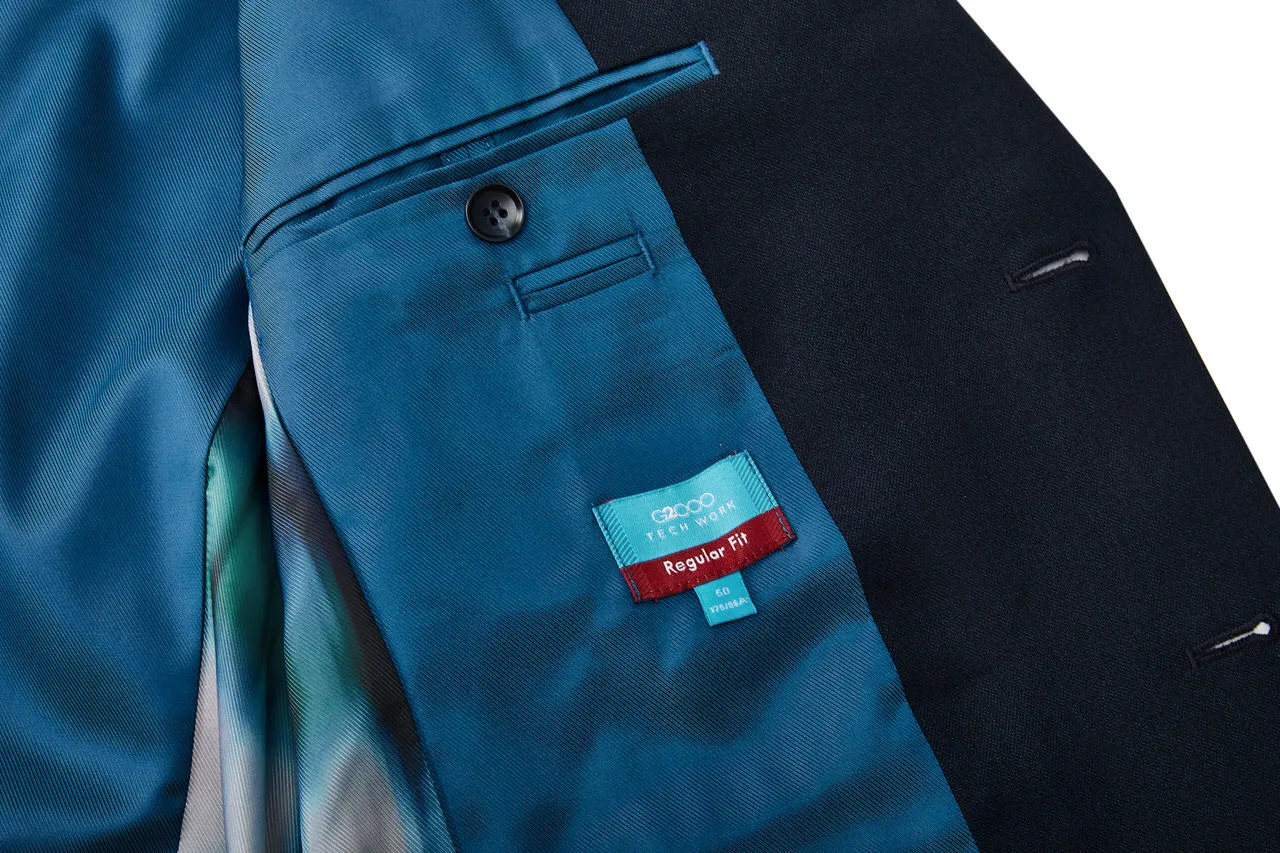 Teflon Finishing Stain Resistant Suit in Regular Fit