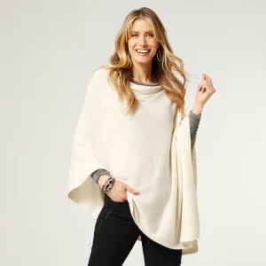 The Lightweight Poncho - Egret