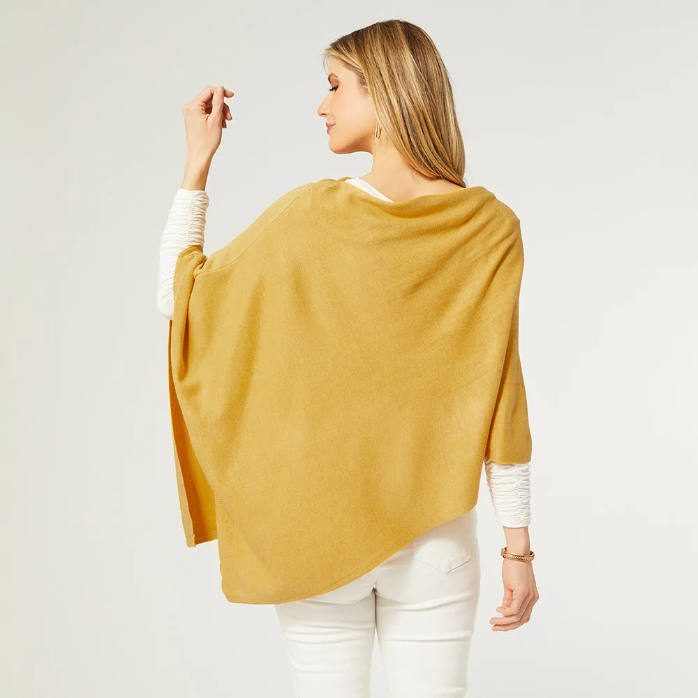 The Lightweight Ponchos - Mustard - Final Sale