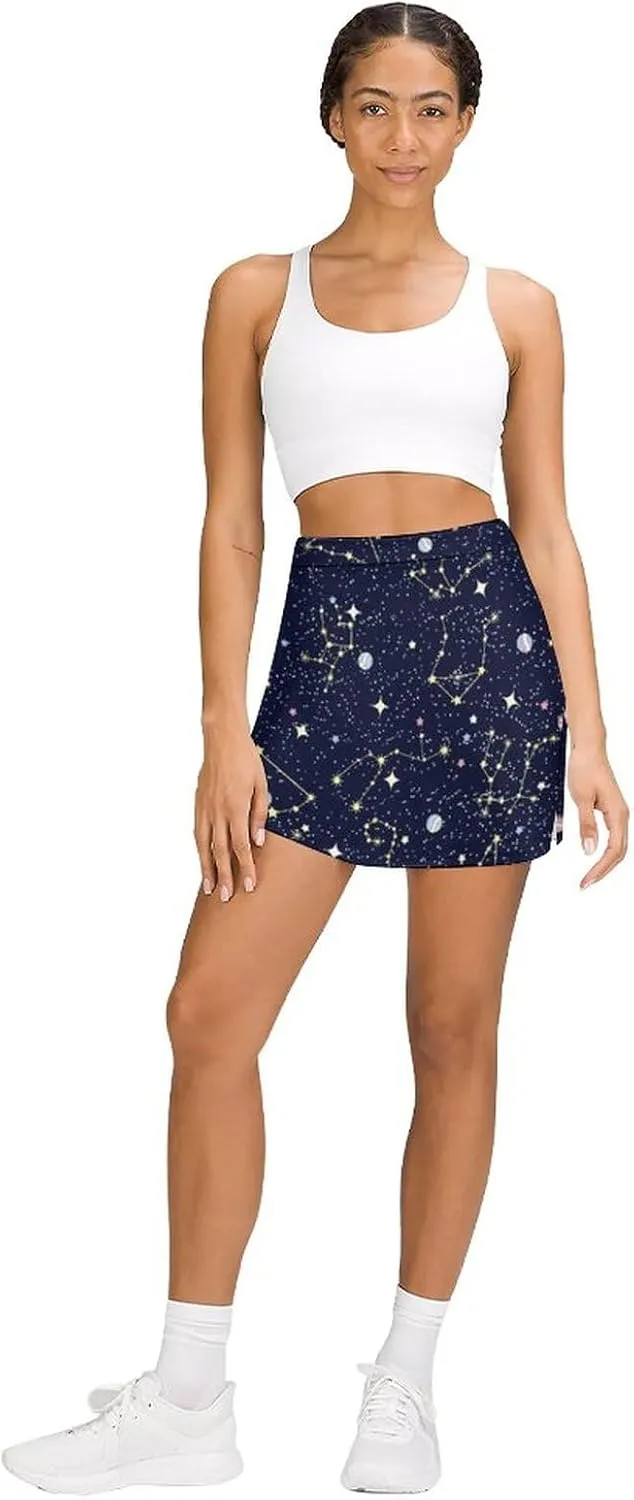 Trouser Skirt,Women's Versatile Stretch Casual Mini Skirt Light Proof