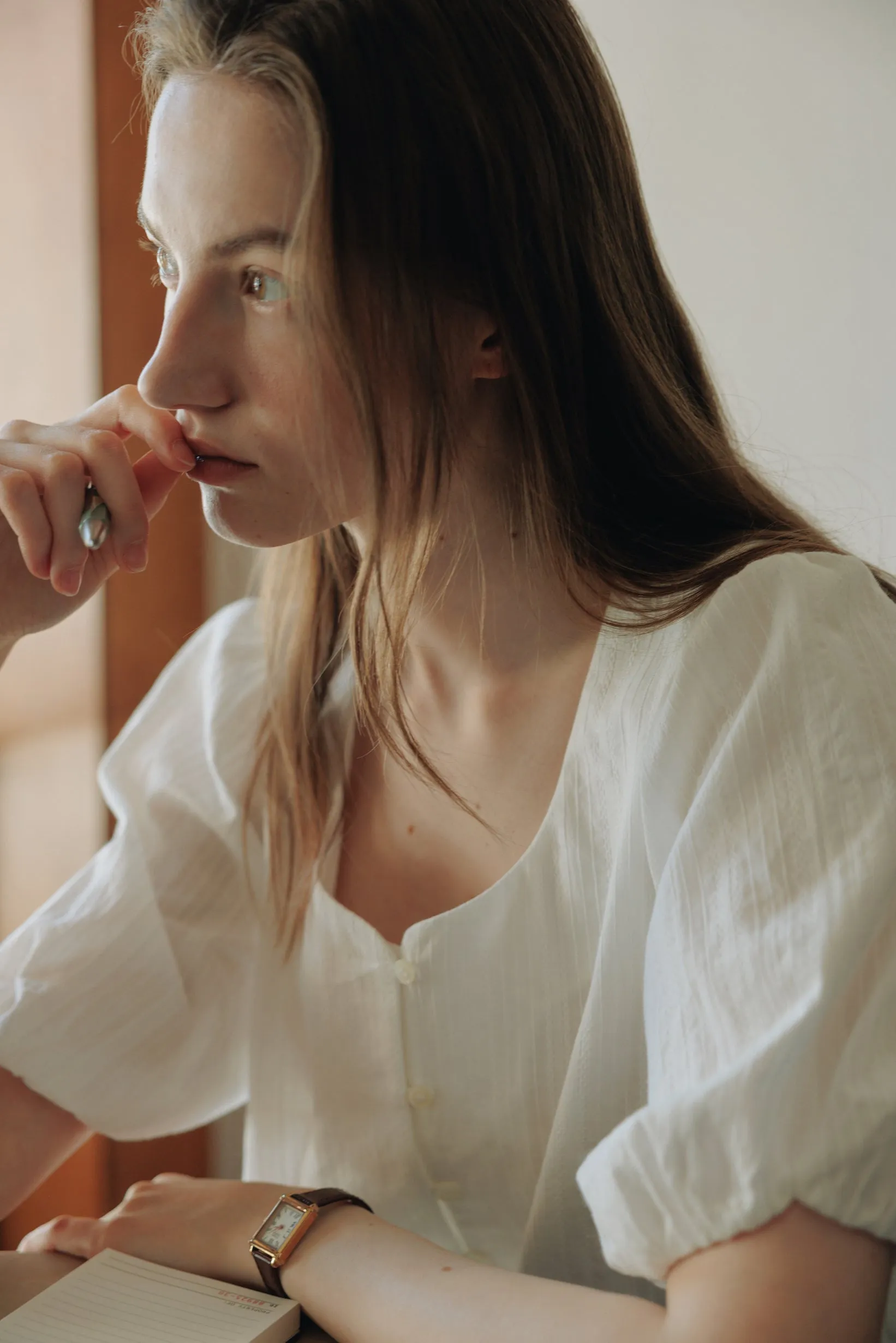 Tulip Blouse -- Embroidered Cotton