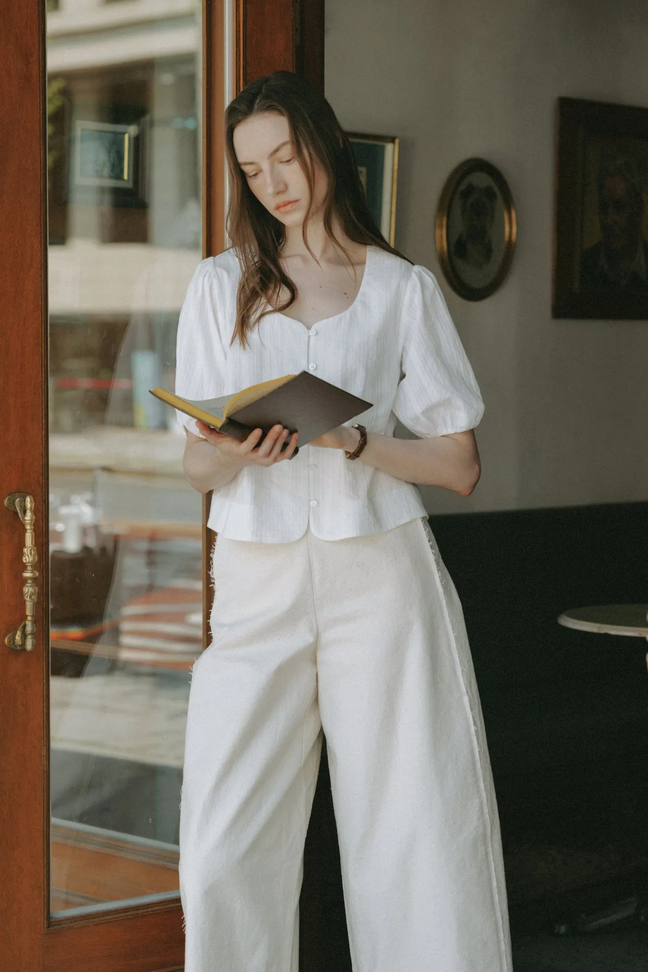Tulip Blouse -- Embroidered Cotton