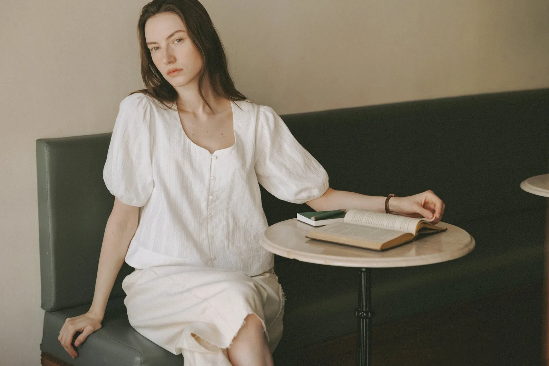 Tulip Blouse -- Embroidered Cotton