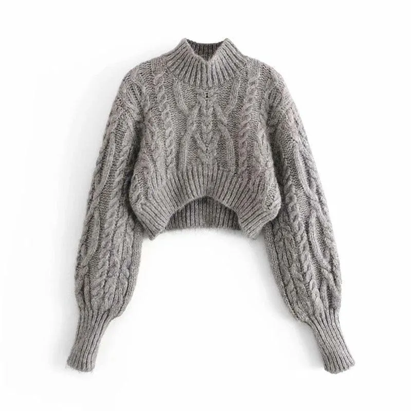 TURLE NECK PULLOVER KNITTED SWEATER