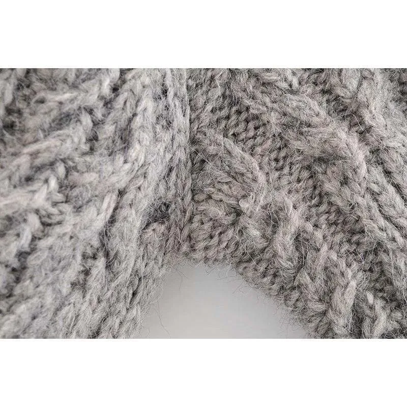 TURLE NECK PULLOVER KNITTED SWEATER