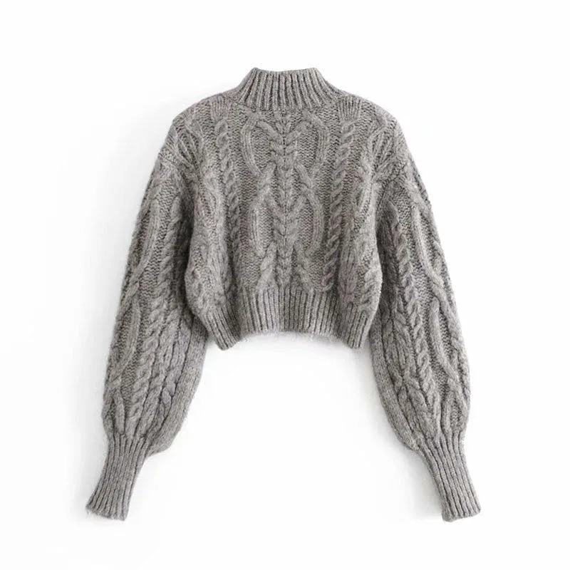TURLE NECK PULLOVER KNITTED SWEATER