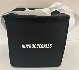 Unique BuyBocceBalls Package - (5 inch- 3lbs. 10 oz.) Pack of 2 EPCO Duckpin Bowling Balls- Speckled House Ball - Orange (with Black Bag)