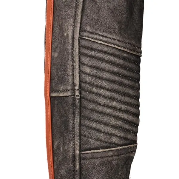Vintage Indian Skull Leather Jacket - Classic Biker Style