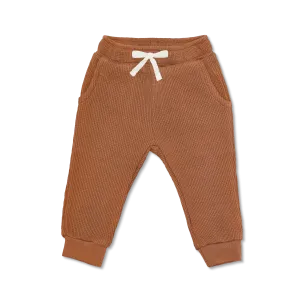 Waffle Joggers - Caramel