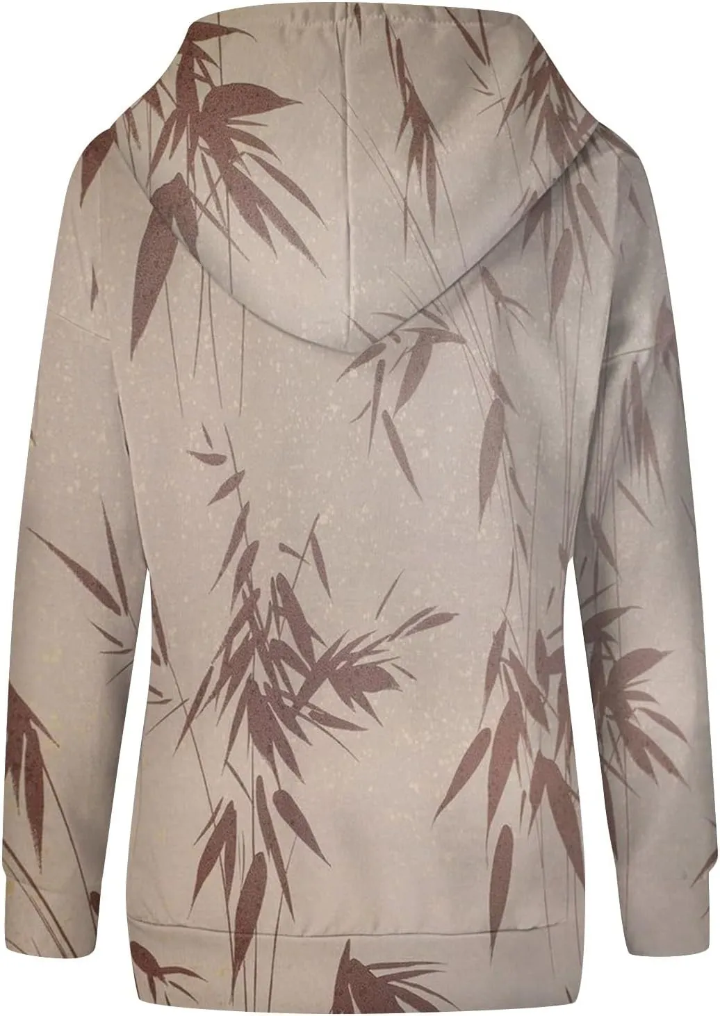 Womens Hoodies Casual Long Sleeve Drawstring Plaid Print Pullover Tops Loose Hooded Sweatshirt with Pocket