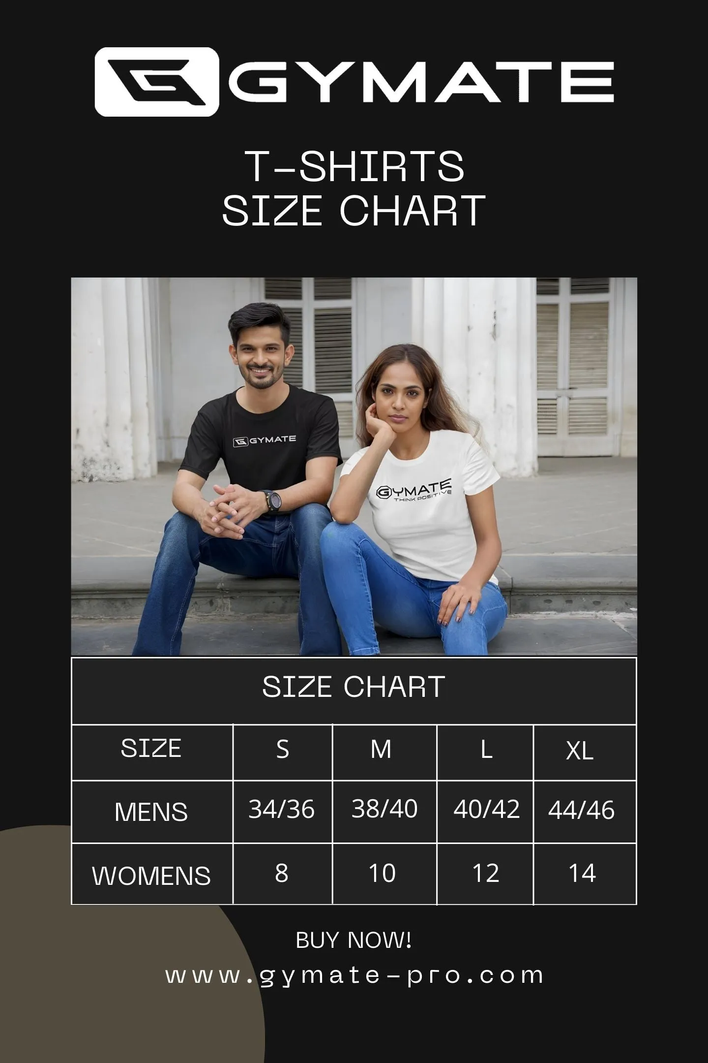 Womens T shirts Gymate Original | Ctr/Large