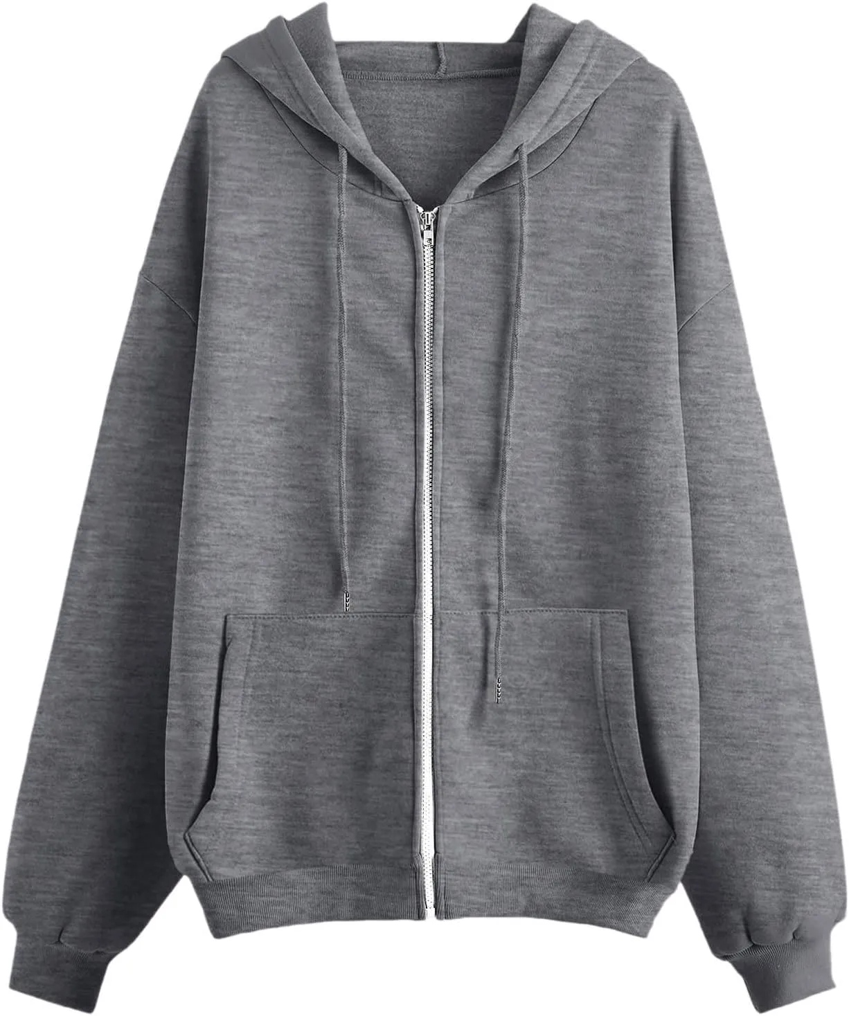 Womens Zip Up Hoodies 2025 Fall Winter Fashion Long Sleeve Hooded Sweatshirts Long Sleeve Casual Lightweight Y2k Jacket
