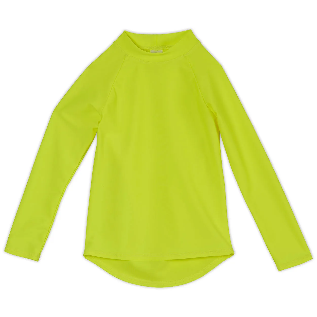 Yellow Kids Long Sleeve Rash Guard Top UPF 50 