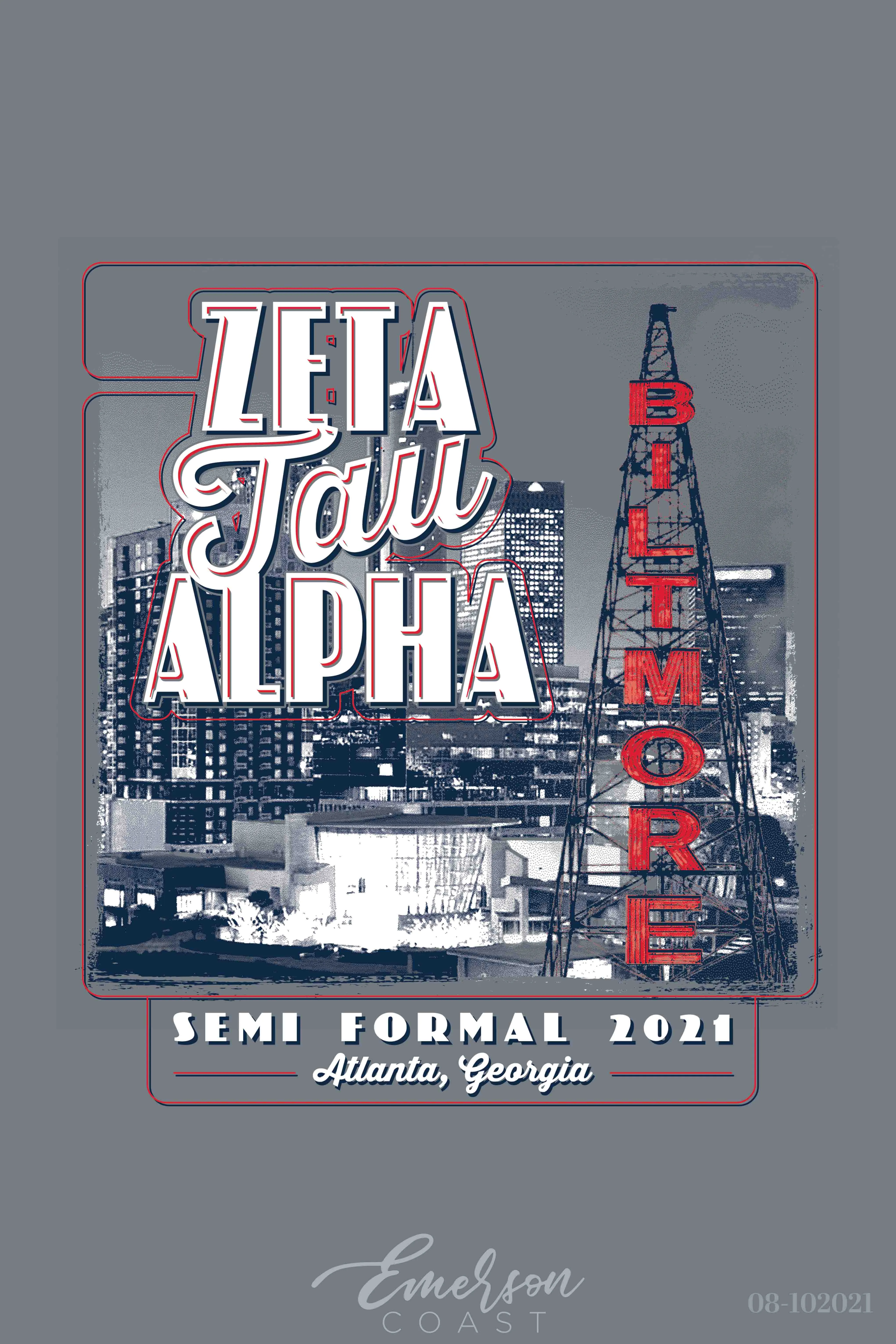 Zeta Tau Alpha Georgia Tech University Formal T-shirt